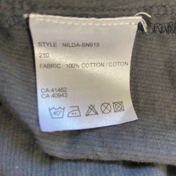 SNOB Grey V Neck Dress‎ with Pockets - Picture 7 of 9